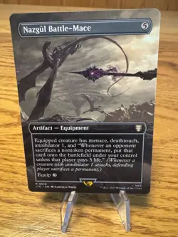 MTG Nazgul Battle-Mace (Borderless) Commander: the Lord of the Rings (LTC) NM - Image 1