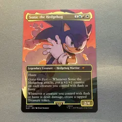 Sonic the Hedgehog MINT Borderless 2087 Secret Lair Drop SLD MTG Mythic Unplayed - Image 1