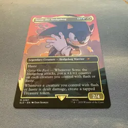 Sonic the Hedgehog MINT Borderless 2087 Secret Lair Drop SLD MTG Mythic Unplayed - Image 2