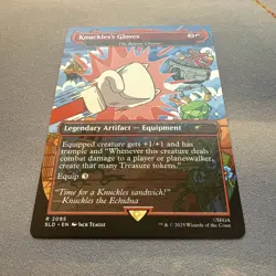 Knuckles's Gloves-The Reaver Cleaver MINT 2095 Secret Lair SLD MTG Unplayed Rare - Image 2