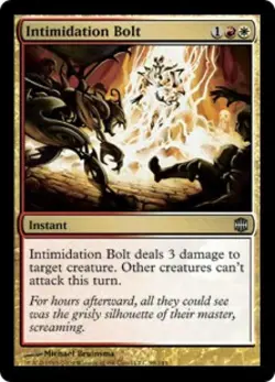 Intimidation Bolt -Foil Medium Play MTG Alara Reborn - Image 1
