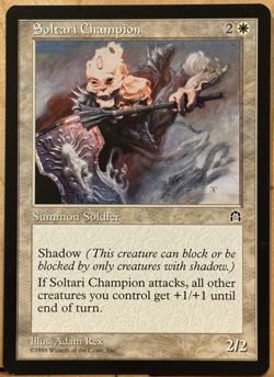 LIMITED EDITION Stronghold Vintage MtG Soltari Champion Unplayed NM - Image 1