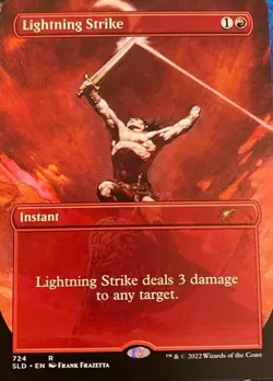 MTG Lightning Strike (724), Light Play, English Secret Lair Drop Series - Image 1