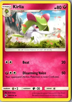 Kirlia 140/214 Uncommon SM - Lost Thunder LP Pokemon Card - Image 1