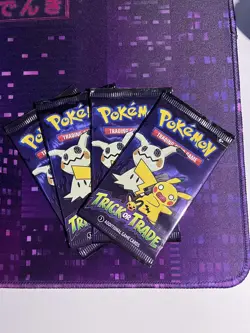FOUR Pokemon 2023 Halloween Trick Or Trade 3 Card Booster Packs Brand New Sealed - Image 1