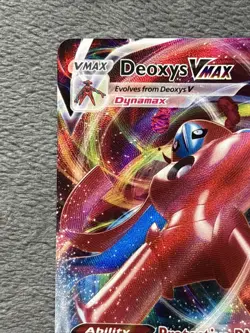 Deoxys Vmax SWSH267 Promo Pokemon Card Full Art Holo NM Near Mint 2022 - Image 2