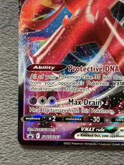 Deoxys Vmax SWSH267 Promo Pokemon Card Full Art Holo NM Near Mint 2022 - Image 4