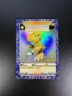 Digimon Agumon BO-115 S Card 2000 Digi-Battle Series 3 Bandai Holo NM - Image 1