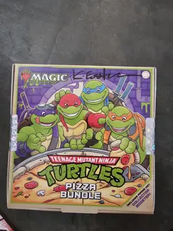 Signed Kevin Eastman MTG Sealed Teenage Mutant Ninja Turtles Pizza Bundle In Han - Image 1
