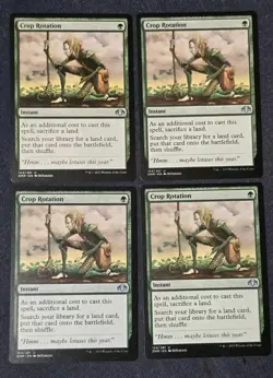 X4 MTG - Crop Rotation - Dominaria Remastered 154 Regular Uncommon NM - Image 1