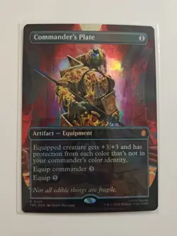 Commander's Plate (Borderless) Commander: Teenage Mutant Ninja Turtles Foil - Image 1