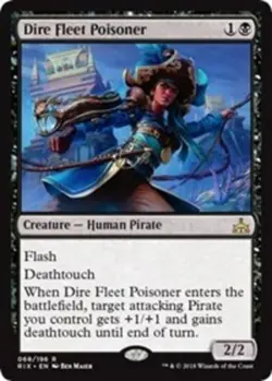 4x Dire Fleet Poisoner NM-Mint, English Rivals of Ixalan MTG Magic - Image 1