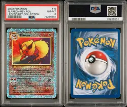 2002 Pokemon Flareon #10/110 Legendary Collection Reverse Holo PSA 8 - Image 5