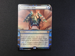Worldwalker Helm Showcase NM/LP [Outlaws of Thunder] Mtg Magic Free Tracking! - Image 1