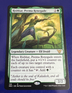 MTG - Rishkar, Peema Renegade - Kamigawa: Neon Dynasty Commander - Image 1