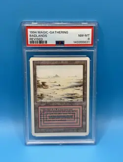 MTG PSA 8 1994 Magic The Gathering Revised Badlands Fast Shipping !!! - Image 1