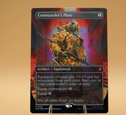 Commander's Plate | 0135 | Promo | Borderless | Foil | TMC | MTG | Pack Fresh - Image 1