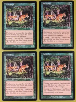 Wild Dogs x4 Urza's Saga 4x Magic the Gathering MTG - Image 1