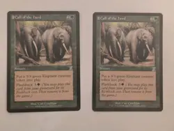 MTG - Call of the Herd- LP Light Play Timeshifted TIMESPIRAL Magic the Gathering - Image 1