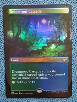 MTG 1x FOIL Dreamroot Cascase (Borderless) NM Innistrad Crimson Vow Magic - Image 1