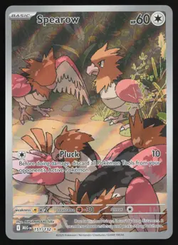 Spearow 151/132 Illustration Rare Mega Evolution Pokemon Near Mint - Image 1