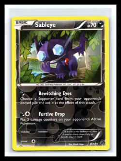 💥 Pokemon TCG Sableye 44/98 X&Y Ancient Origins Reverse Holo 2015 - Image 1