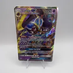 Lunala GX Ultra Rare Holo 250 HP SM Base Set 66/149 Pokemon TCG English - Image 1