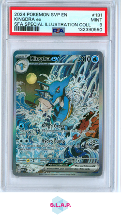 KINGDRA EX SFA SPECI4L ILL COLL POKEMON SVP EN-SV BLCK STR PRM 2024 131 PSA 9 - Image 1