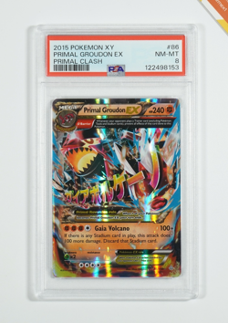 Pokemon PSA 8 Primal Groudon Ex #86 XY Primal Clash 2015 English - Image 1