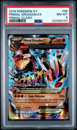 Pokemon PSA 8 Primal Groudon Ex #86 XY Primal Clash 2015 English - Image 2