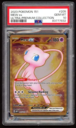 Pokemon Cards - PSA 10 Mew Ex 205/165 - Metal Ultra Premium Collection - GEM MT - Image 1