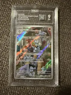 MACHOKE 2023 POKEMON SCARLET & VIOLET 151 SET #177/165~ TAG GRADE 9 - Image 1