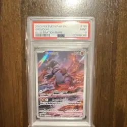 Pokemon Groudon 199/182 SV04: Paradox Rift Illustration Rare Holo PSA 9 130 HP - Image 1