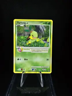 2008 Pokemon TCG Turtwig 78/100 Countdown Calendar Snowflake Promo LP - Image 1