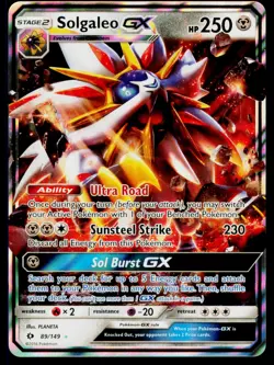 Solgaleo GX - Holo 89/149 Ultra Rare Pokemon SM Base Set NM - Image 1