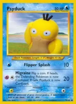 1x Psyduck - 79/105 - Common - Unlimited Edition Moderately Played Pokemon G2 - - Image 1