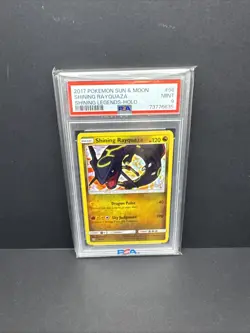 2017 Pokemon Sun & Moon Shining Legends Holo #56 Shining Rayquaza PSA 9 MINT - Image 1