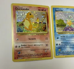 Charmander Squirtle Bulbasaur 001/034 CLC Classic Collection Kanto Pokemon NM - Image 2