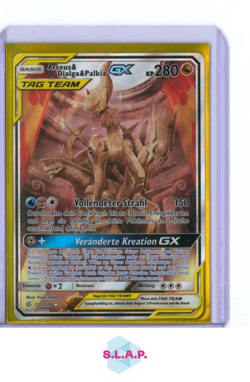 ARCEUS & DIALGA & PALKIA GX POKEMON 221/236 TAG TEAM WELTEN IM WANDEL 2019 GER - Image 1