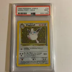 Pokemon Wigglytuff Holo Rare 16/64 Jungle PSA 9 1999 Unlimited - Image 1