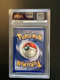 1999 Pokemon Pikachu Yellow Cheeks #58 Base Set PSA 8 - Image 2