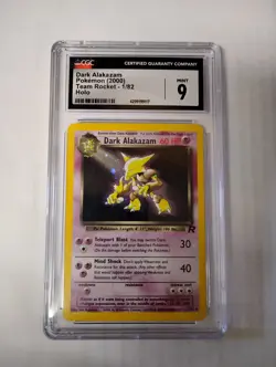 Pokemon CGC 9 Dark Alakazam Team Rocket 1/82 Holo Rare 2000 Unlimited - Image 1