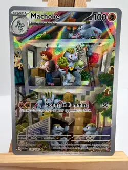 Pokemon TCG - S&V 151 - 177/165 Machoke - Illustration Rare - NM/M - Image 1