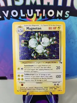 Pokemon Card - Magneton Fossil 11/62 Holo Rare MP/HP - Image 1