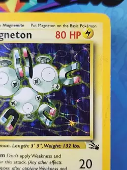 Pokemon Card - Magneton Fossil 11/62 Holo Rare MP/HP - Image 3