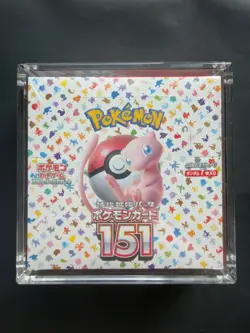 Pokemon TCG 151 sv2a Japanese Booster Box Brand New & Sealed w/ Acrylic Case - Image 1