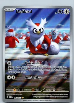 Delibird 152/132 Mega Evolution Illustration Rare Pokemon TCG NM - Image 1