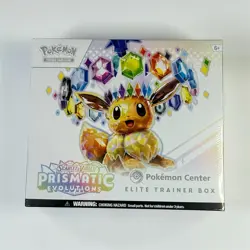 Pokemon Prismatic Evolutions Pokemon Center Sealed ETB Elite Trainer Box - Image 1