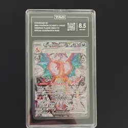 Pokemon Charizard ex 223/197 Obsidian Flames Illustration Rare TAG 8.5 - Image 1