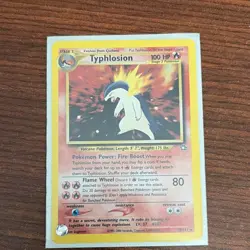 Pokemon TCG Typhlosion Neo Genesis Holo Rare 18/111 Unlimited Stage 2 English - Image 1